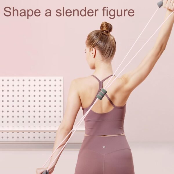 Multifunction Pedal Resistance Band, 4-Tube Elastic Pull Rope For Home Yoga, Leg Exercise, Sit-Up Assistant, Full Body Stretching & Strength Training Fitness Tension Rope